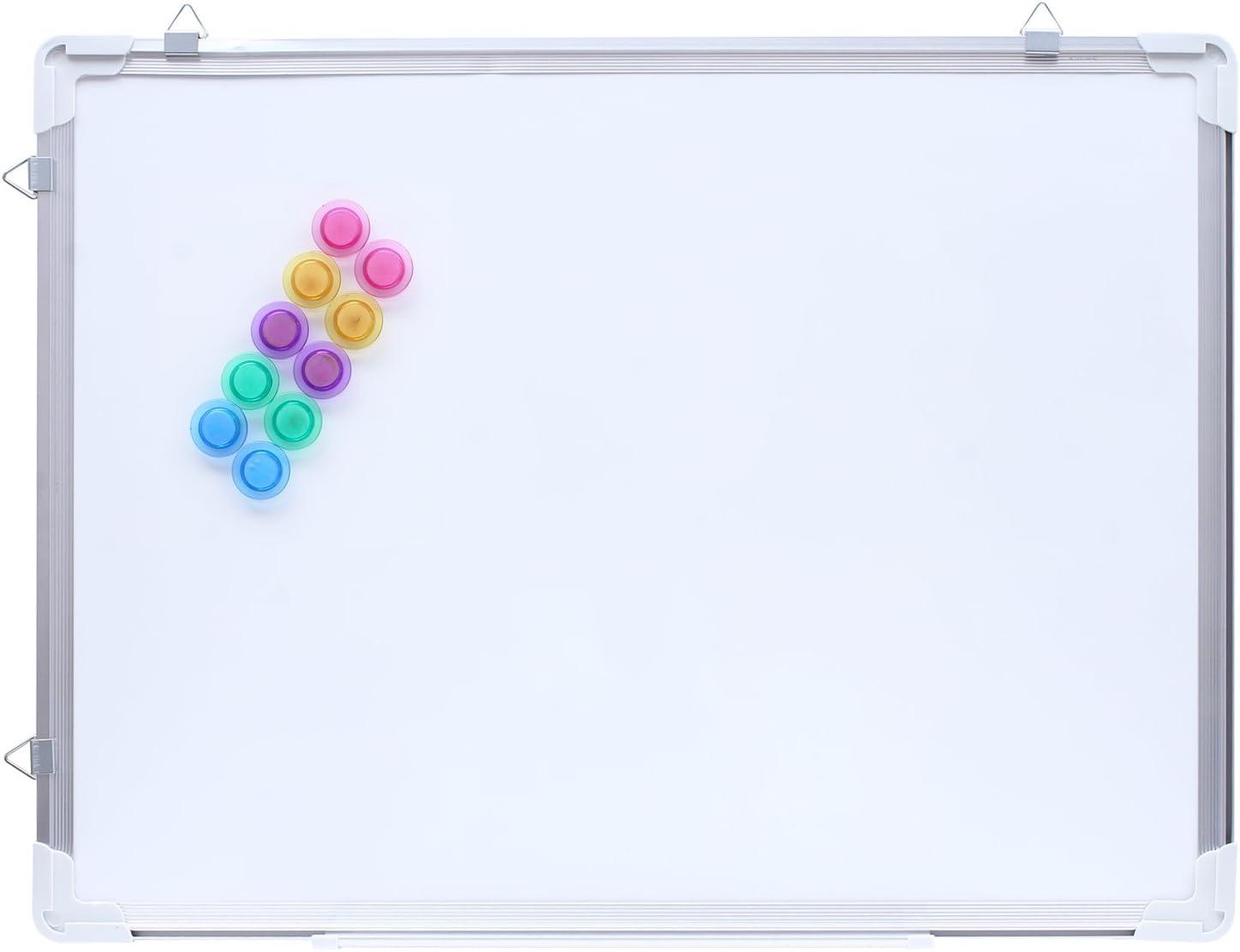 ANSIO Double Sided Drywipe Magnetic Whiteboard, Special Aluminum Frame Whiteboar...