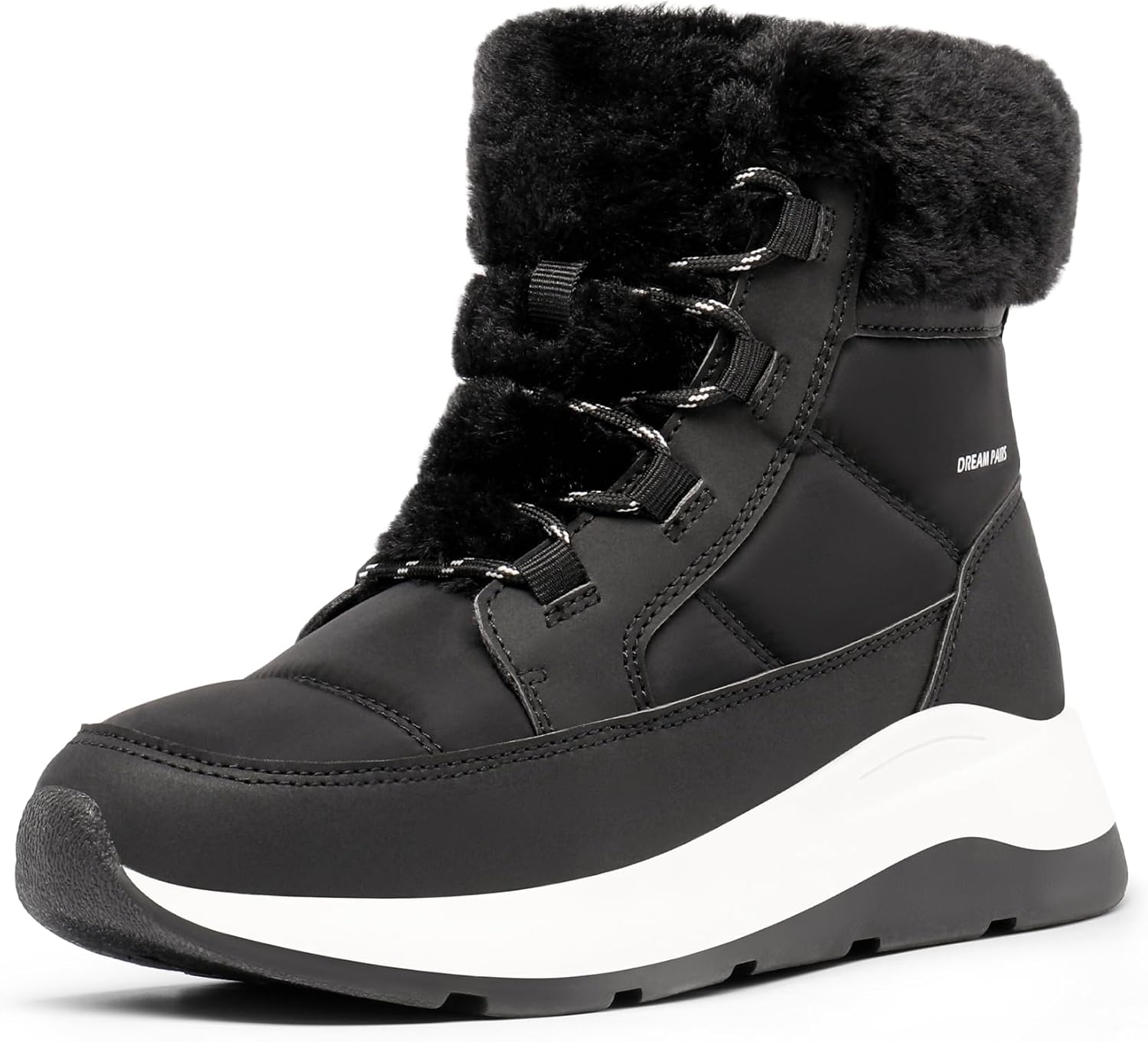 Special DREAM PAIRS Women's Winter Snow Boots, Unique Faux Fur Waterproof Ankle...