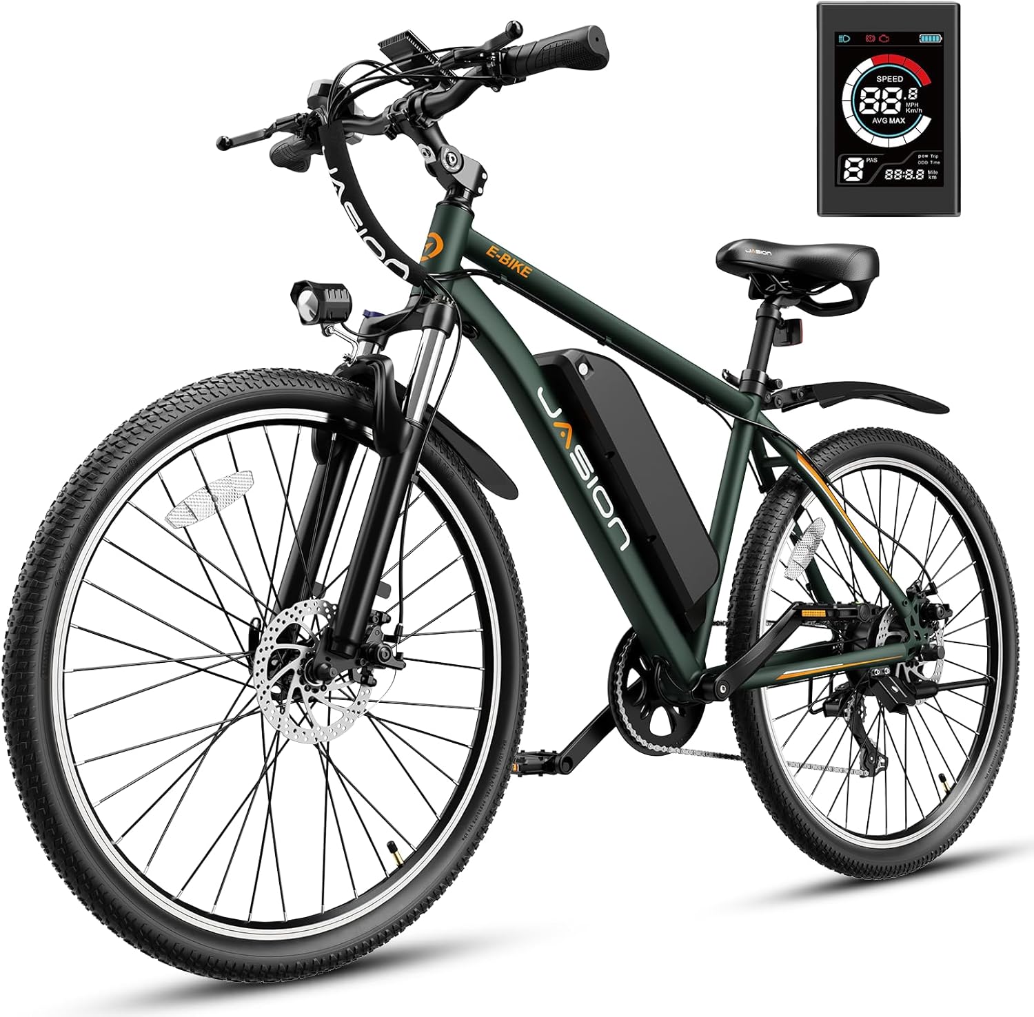 Jasion EB5 Plus Electric Bike, 480 WH Removeable Battery, 750W Peak Motor Electr...