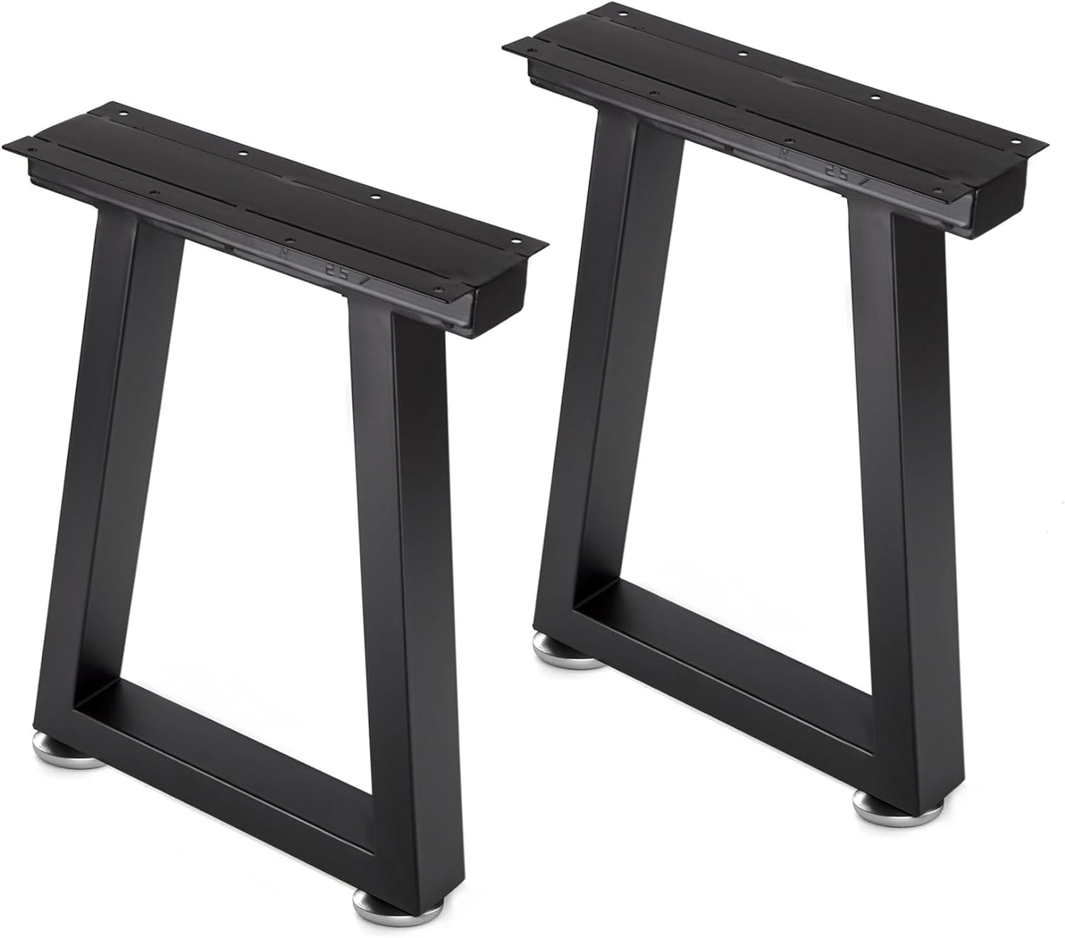 Taelakeni 16 Inch Bench Legs Metal Coffee Table Leg, Set of 2, Trapezoid 16 IN T...