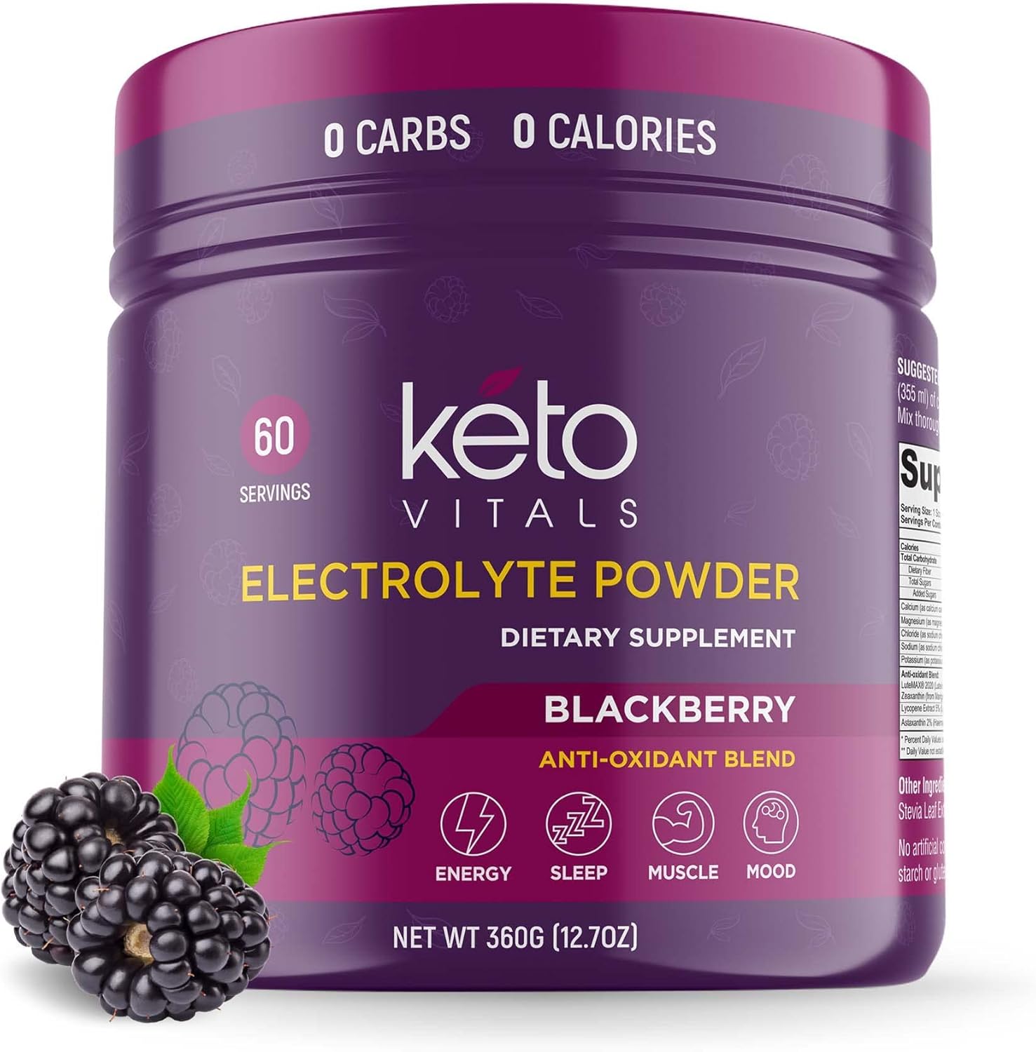 Keto Vitals Electrolytes Powder, Special Electrolytes Powder with Sugar-Free For...