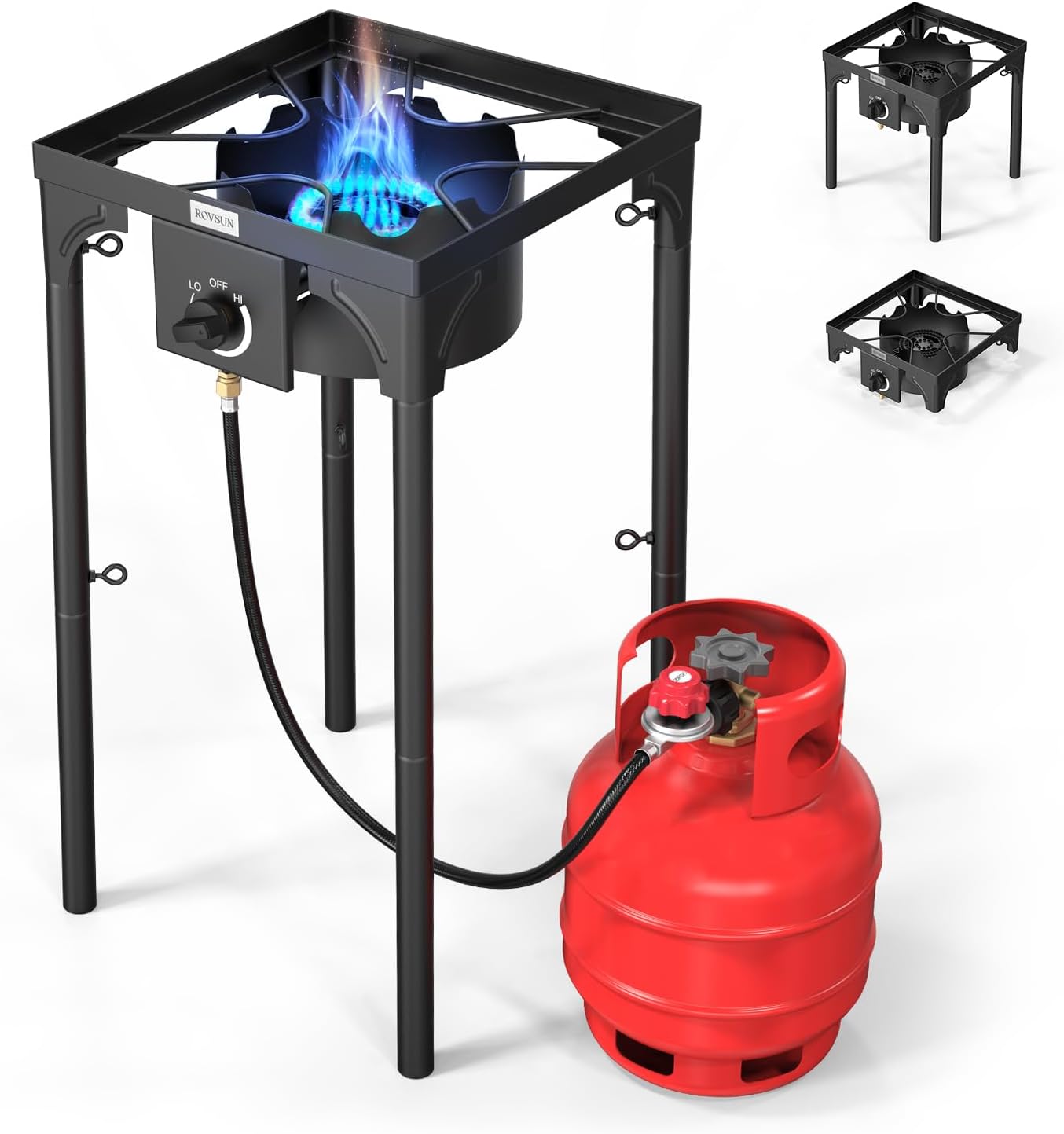 ROVSUN 100,000 BTU Portable Gas Camping Stove, Special Outdoor Propane Burner wi...