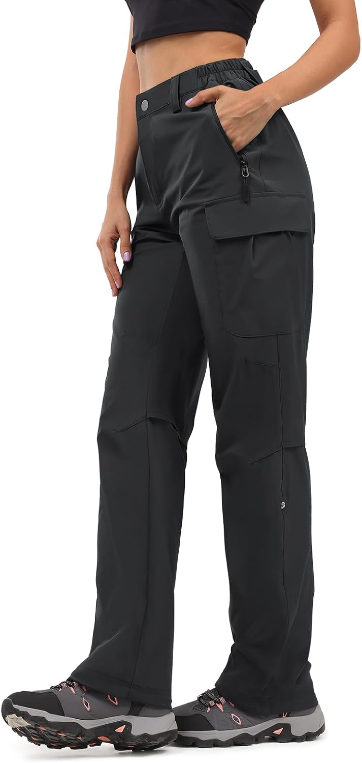 Moosehill Women's-Hiking-Pants-Cargo-Quick-Dry-Stretch-Lightweight Work Outdoor...