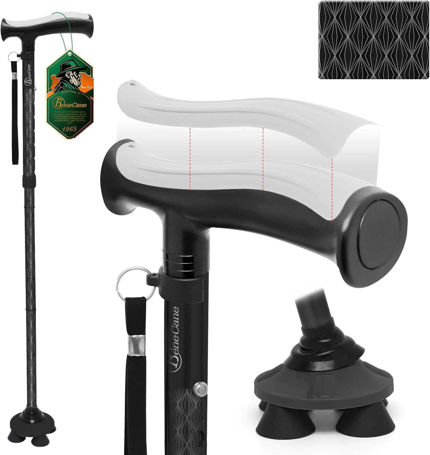 BeneCane Walking Cane for Men, Special Walking Stick with Ergonomic Handle, Inno...