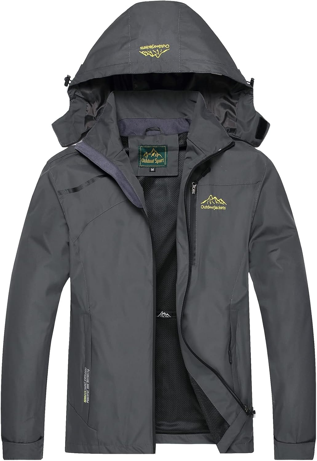 GIISAM Mens Windproof Jacket, Special Waterproof Lightweight Mountain Sport Jack...