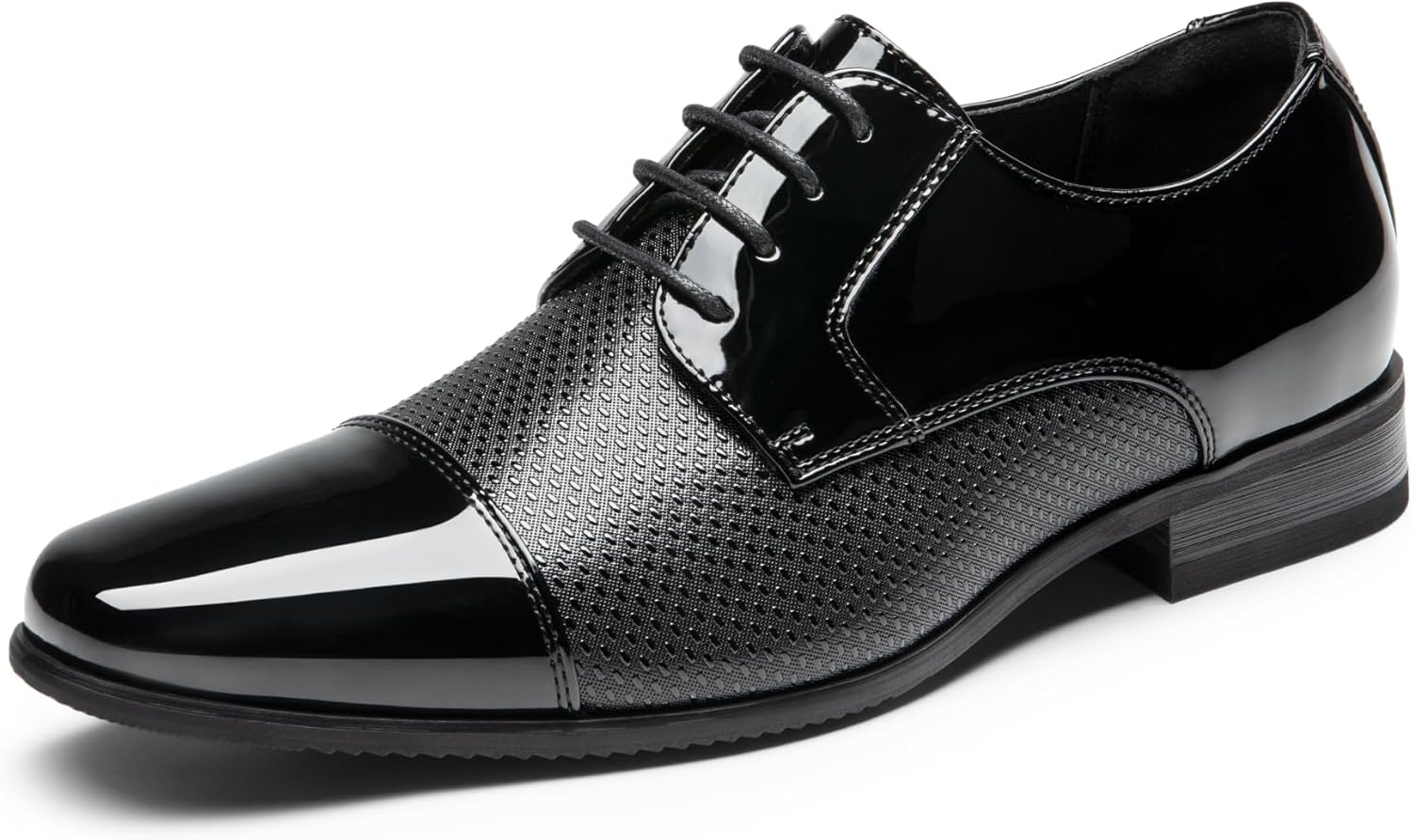 High-Quality Bruno Marc Men's Shoes, Stylish Tuxedo Dress Shoes, Classic Men's L...