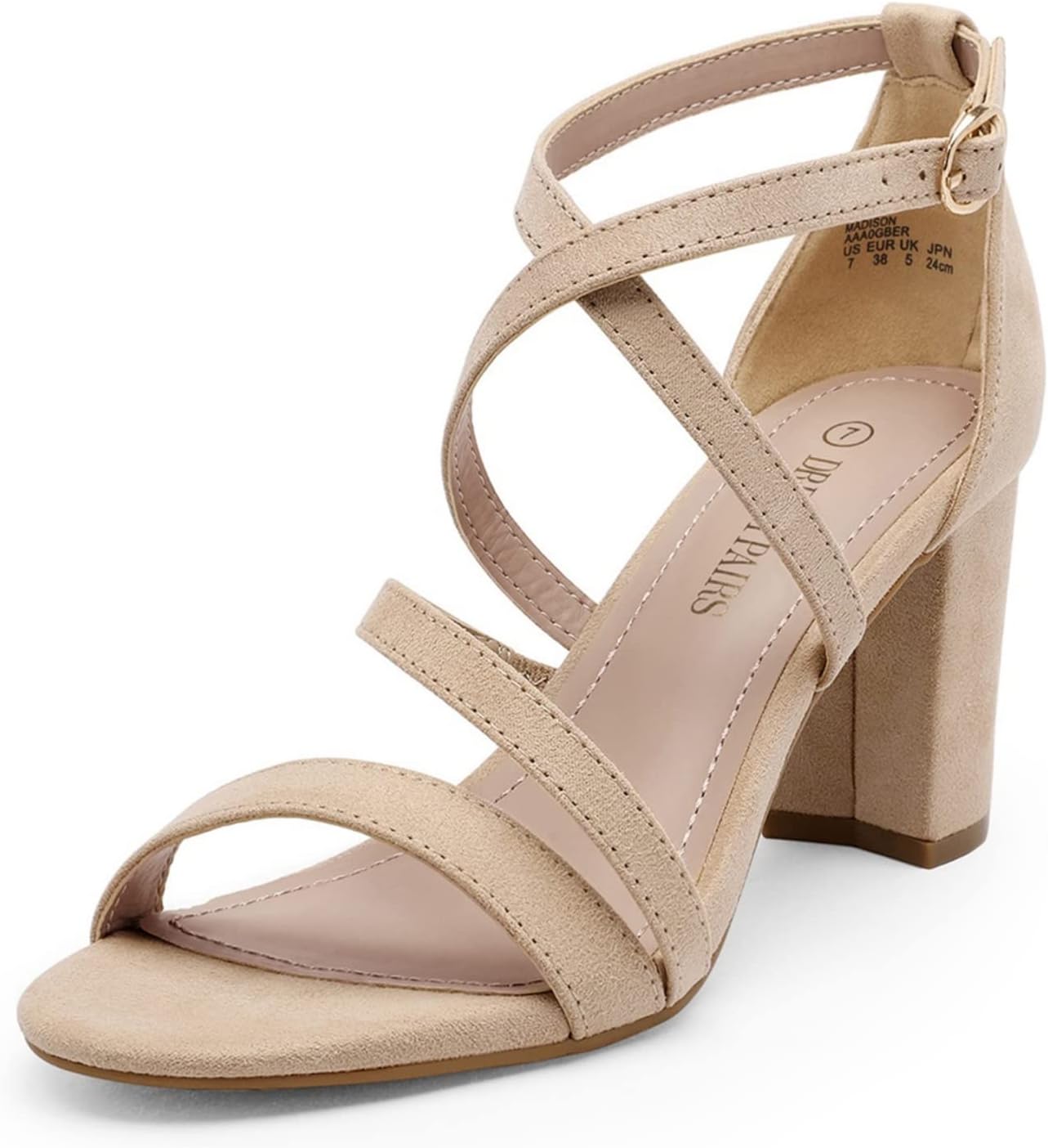 DREAM PAIRS Women’s Shoes, Special Ankle Strap Dress Pump, Affordable Low Chunky...