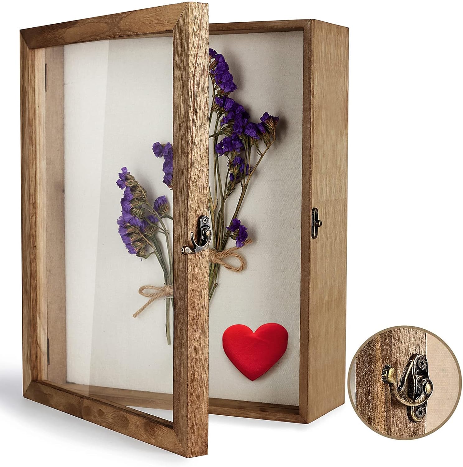 TJ.MOREE Shadow Box Display Case 11 x 14 Shadowbox Frame with Linen Back Memorab...