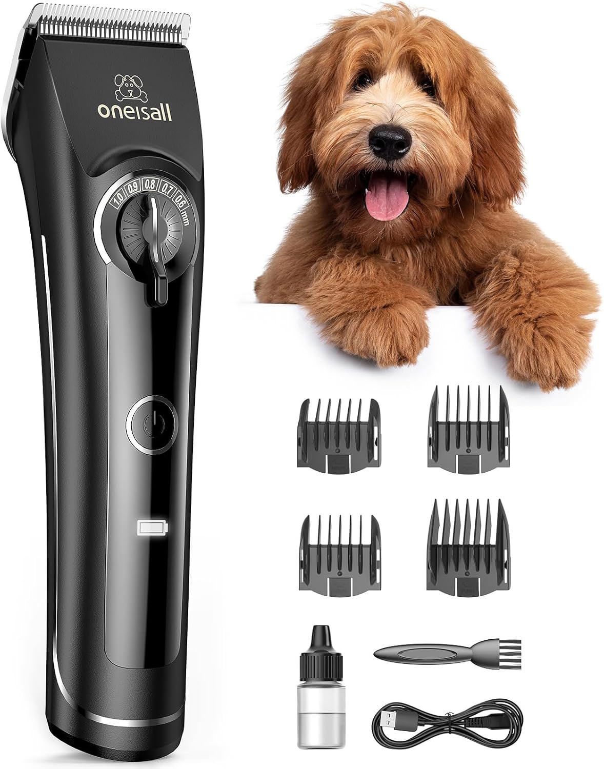 oneisall Dog Clippers, Special Dog Grooming Kit for Doodles Poodles Thick Curly...