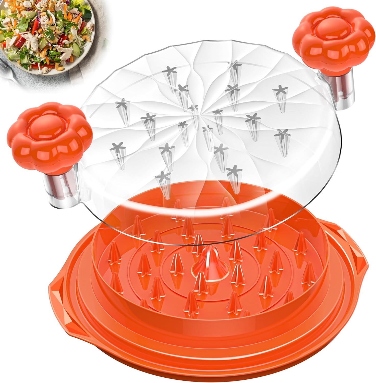 Chicken Shredder Tool Twist Large - 10'' Pro Meat Shredders for Chicken Breast,V...
