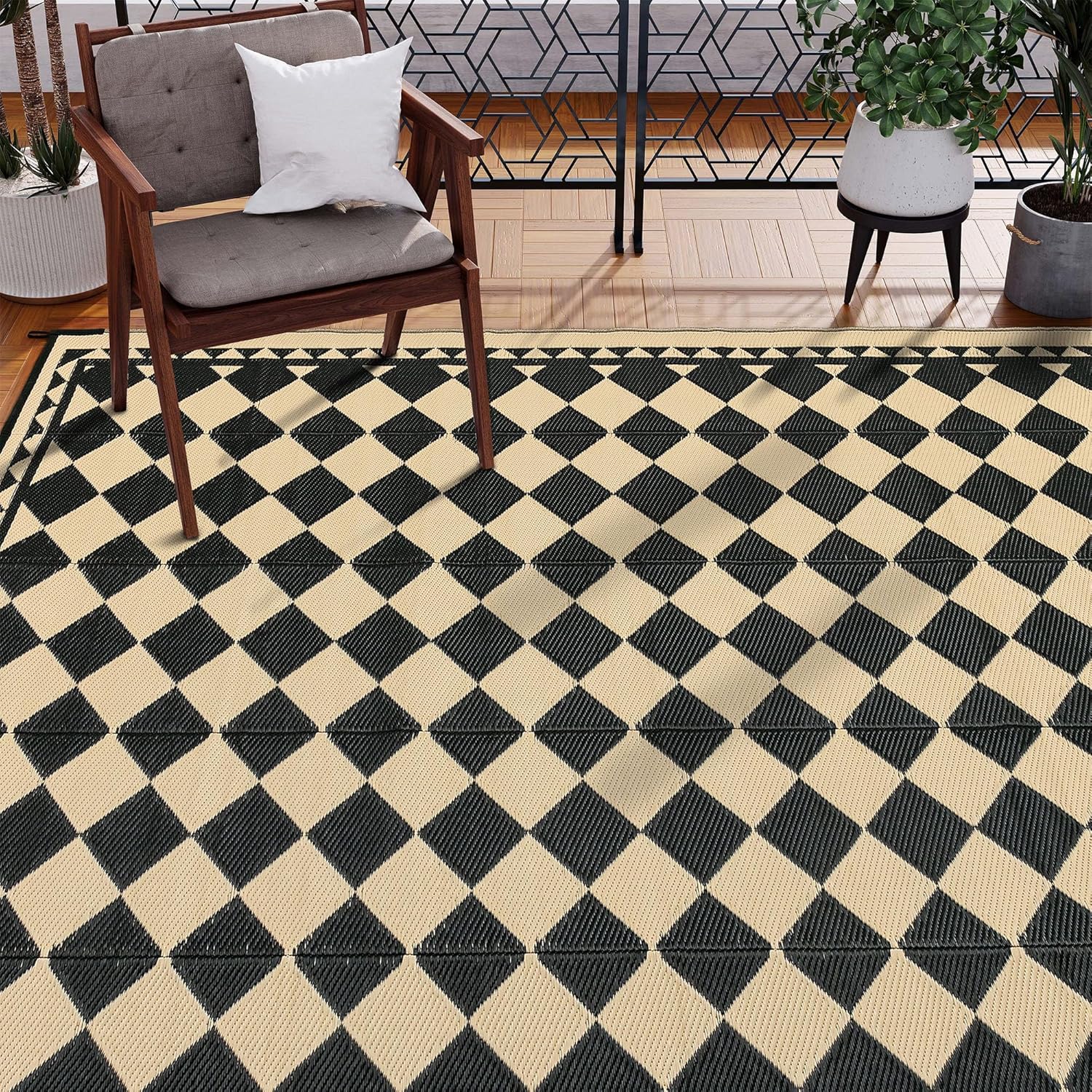 Outdoor Rug, Special Patio Waterproof Mat, Innovative Large Outside Carpet, Uniq...