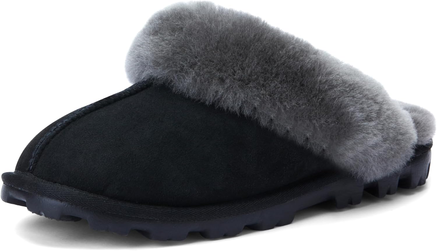 WaySoft Genuine Australian Sheepskin Women Slippers, 100% Shearling Hard Bottom...