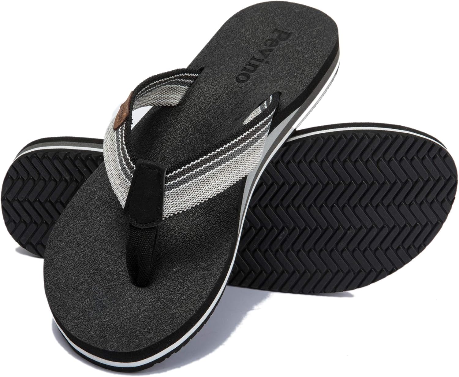 Pevino Women's Orthotic Flip Flops,Casual Comfortable Thong Sandal with Arch Sup...
