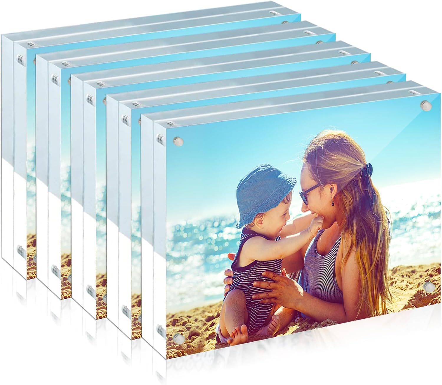 HELPLEX Acrylic Frame, Special Picture Frame Pack With 4x6 Acrylic Frames, Innov...