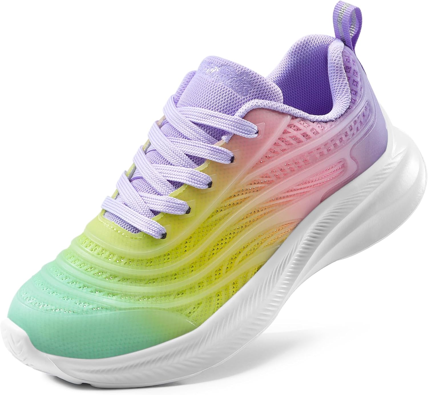 DREAM PAIRS Kids Shoes, Special Sparkle Glitter Lace-up Sneakers, Innovative Ath...