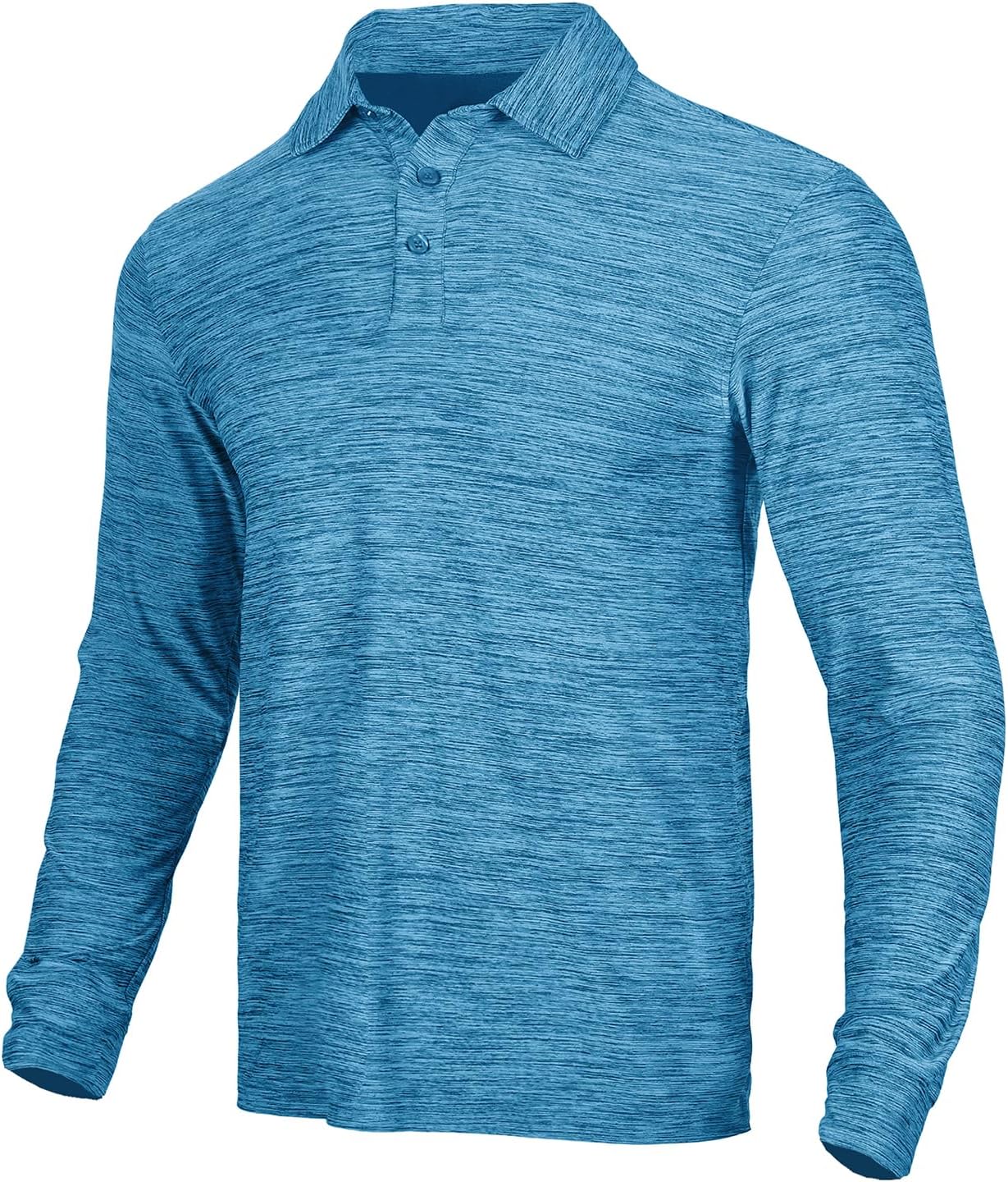 NAVISKIN Men's Polo Shirts Quick Dry Golf Shirts UPF 50 Long and Short Sleeve Mo...