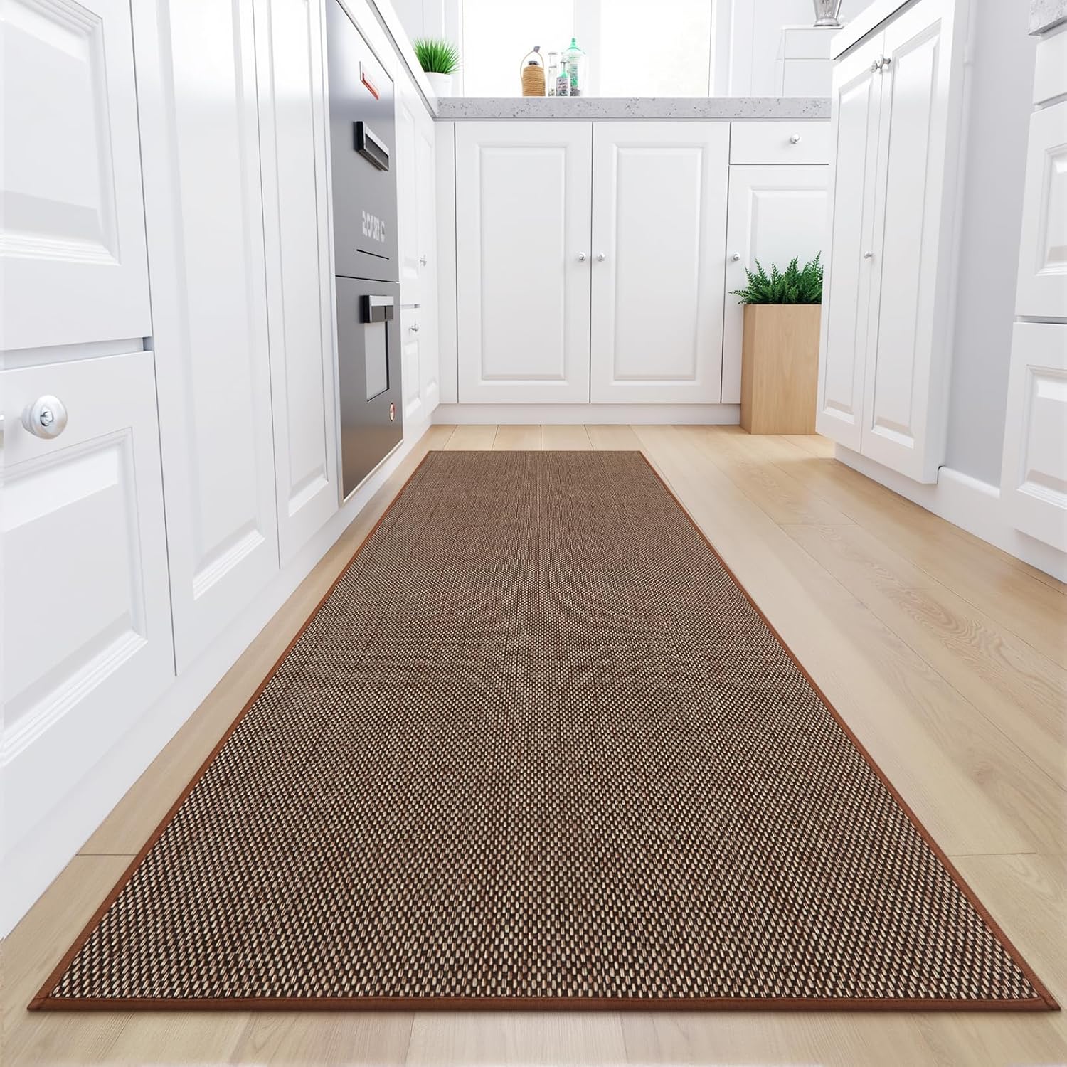 KIMODE Kitchen Runner Rug 30"x70", Non Slip Washable Kitchen Runner Rugs, Farmho...