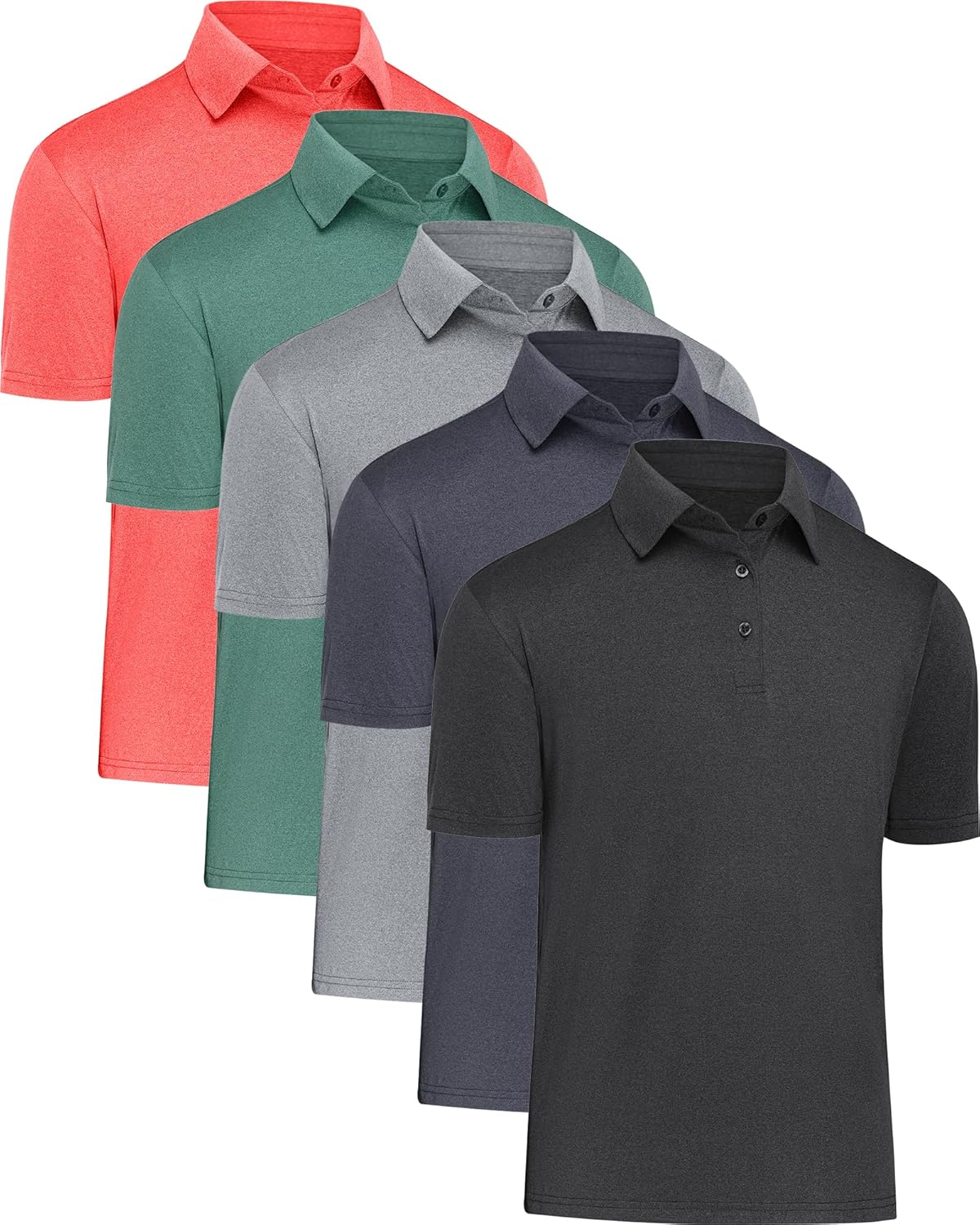 Mens Polo Shirts, Special Quick Dry Moisture Wicking Polo T-Shirts, High-Quality...