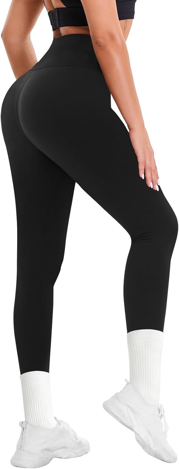 High Waisted Leggings for Women - Soft Tummy Control No See-Through Yoga Pants f...