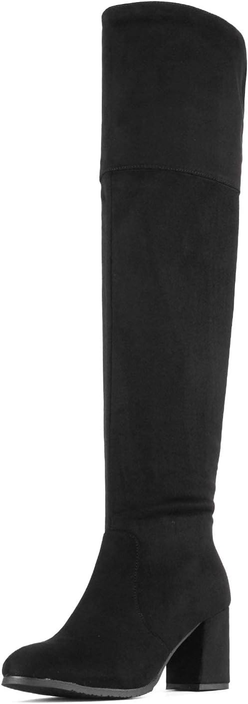 Dream Pairs Thigh High Boots, Special Women's Over The Knee Block Heel Boots, In...