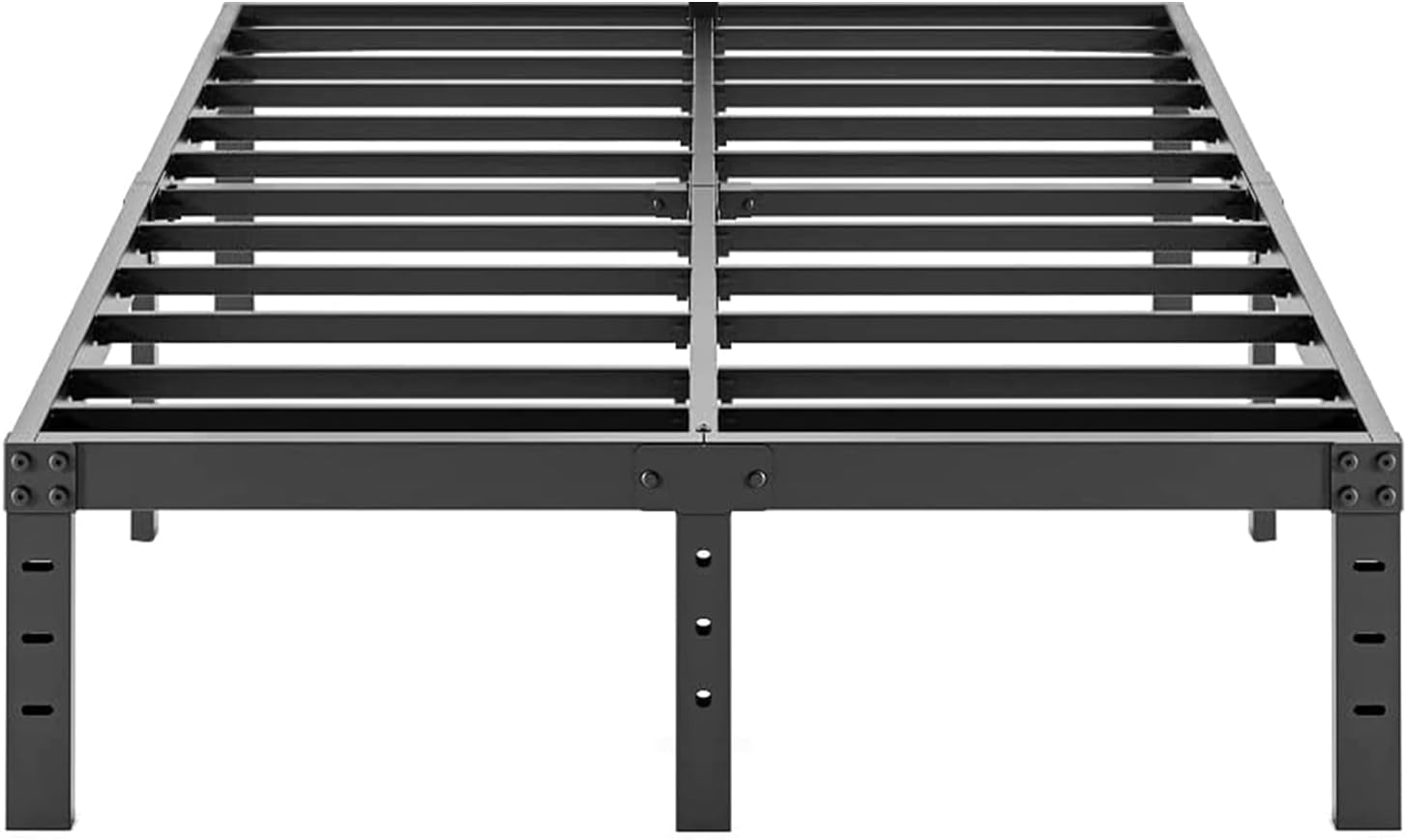 COMASACH Full Size Bed Frame 16 Inch Tall Heavy Duty Metal Platform Bed Frame, S...