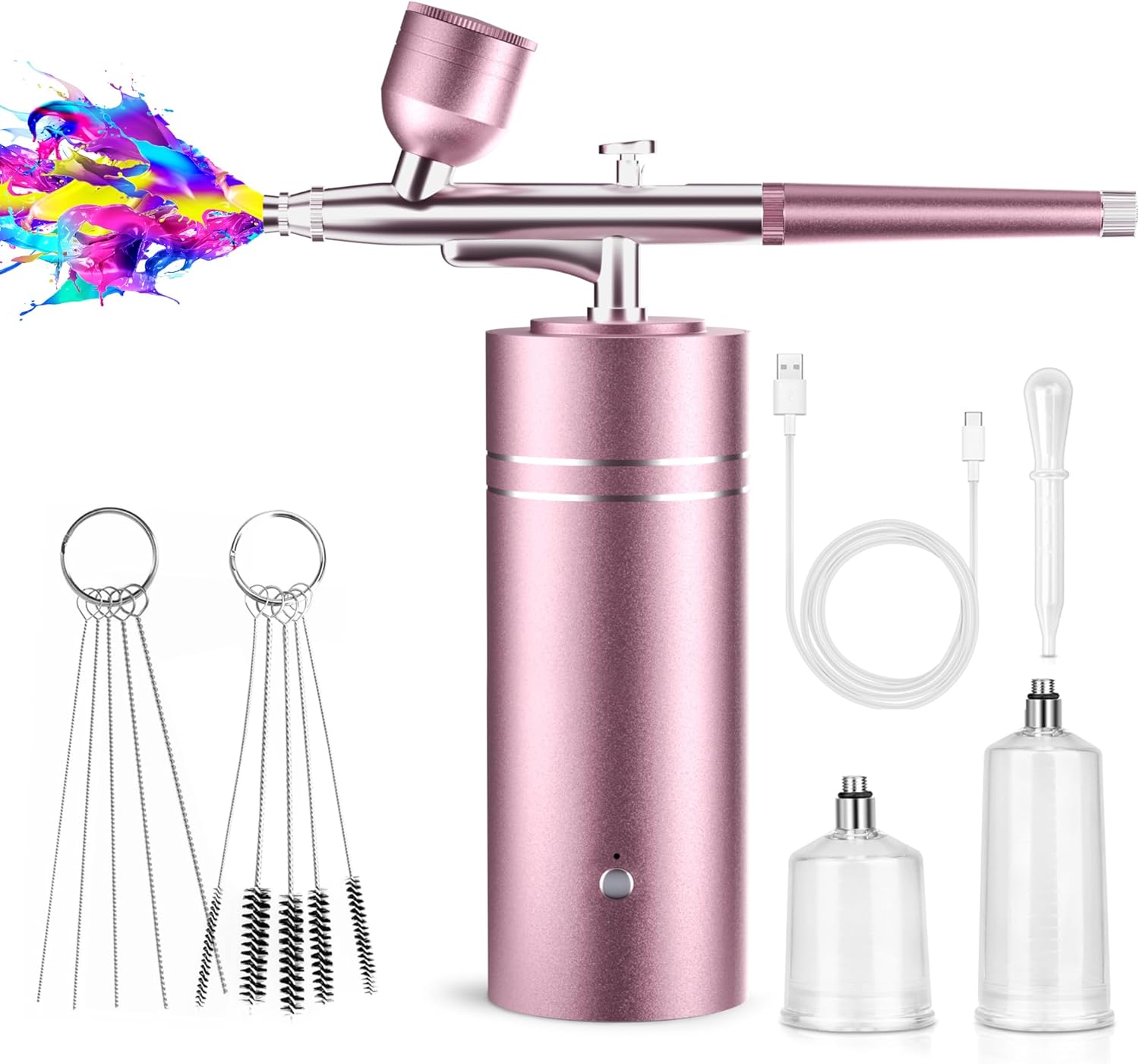 Airbrush for Nails Cordless Portable Airbrush Kit with Compressor 30PSI High-Pre...