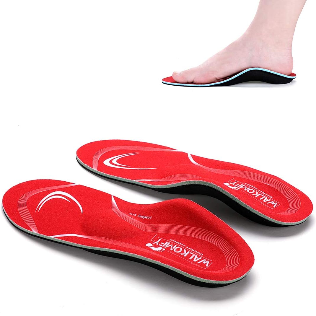 Walkomfy Pain Relief Orthotics, Plantar Fasciitis Arch Support Insoles Shoe Inse...