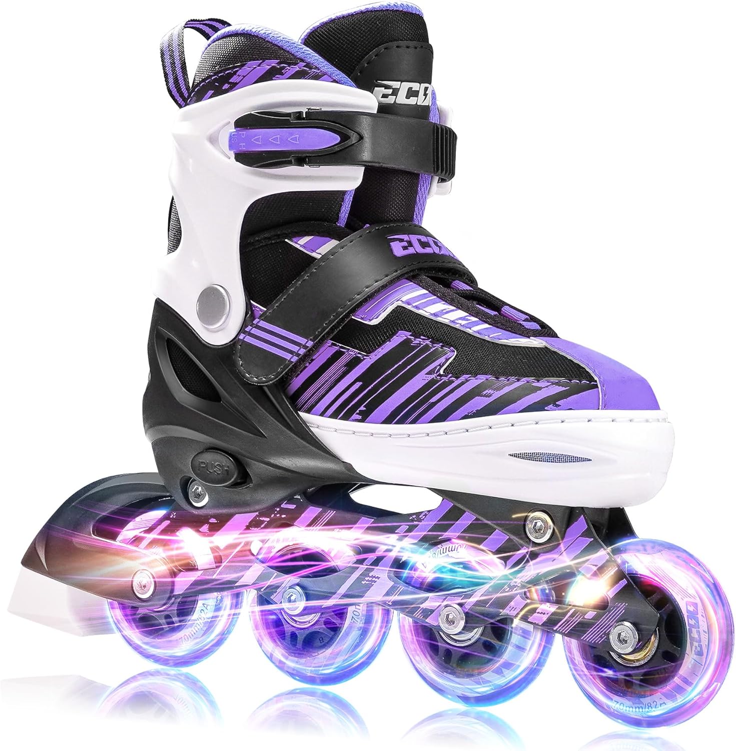 Adjustable Inline Skates, High-Quality Roller Skates with Light up Wheels, Speci...