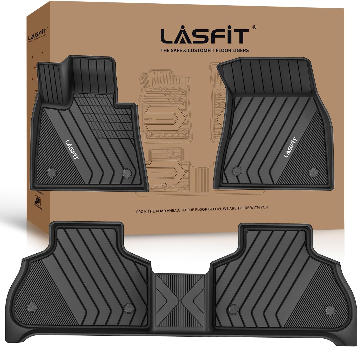 LASFIT Floor Mats, Special Car Floor Liners for BMW X6 2020-2025, Innovative All...