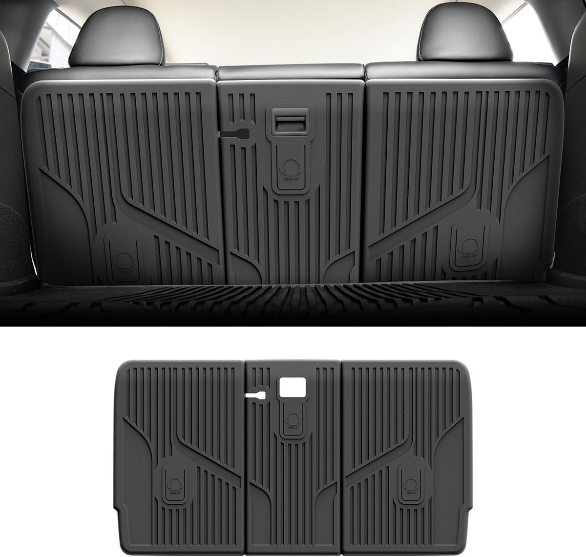 LASFIT Rear Back Seat Protector Fit for Tesla Model Y 2020-2024, TPE Second Row...