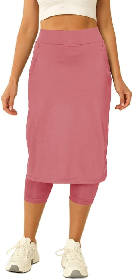 Aurgelmir Women's Tennis Skirt, Special Skirt with Capris Leggings, Innovative W...