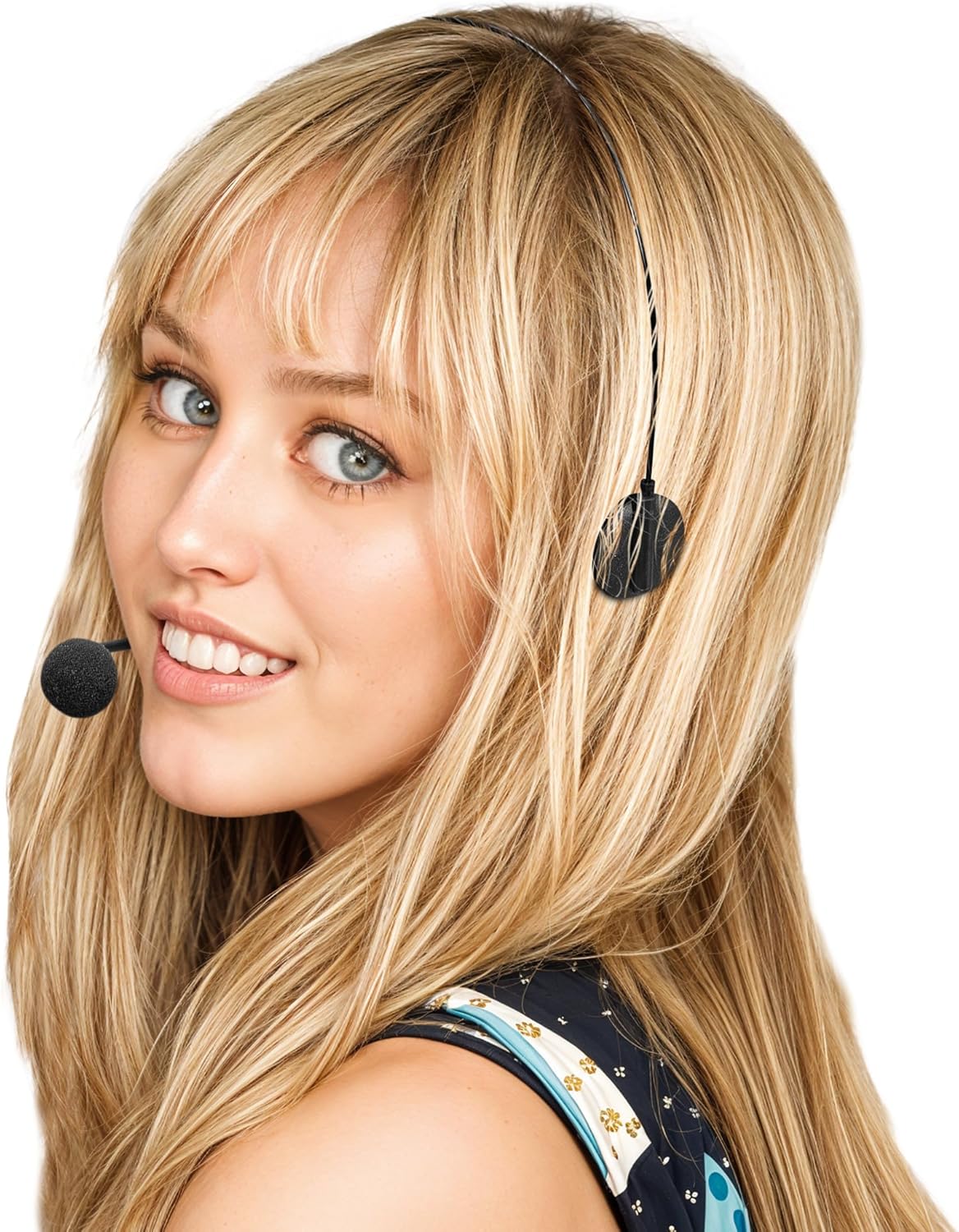 Zadin Hannah Montana Costume,Britney Spears Costume,Fake Microphone Headset Prop...