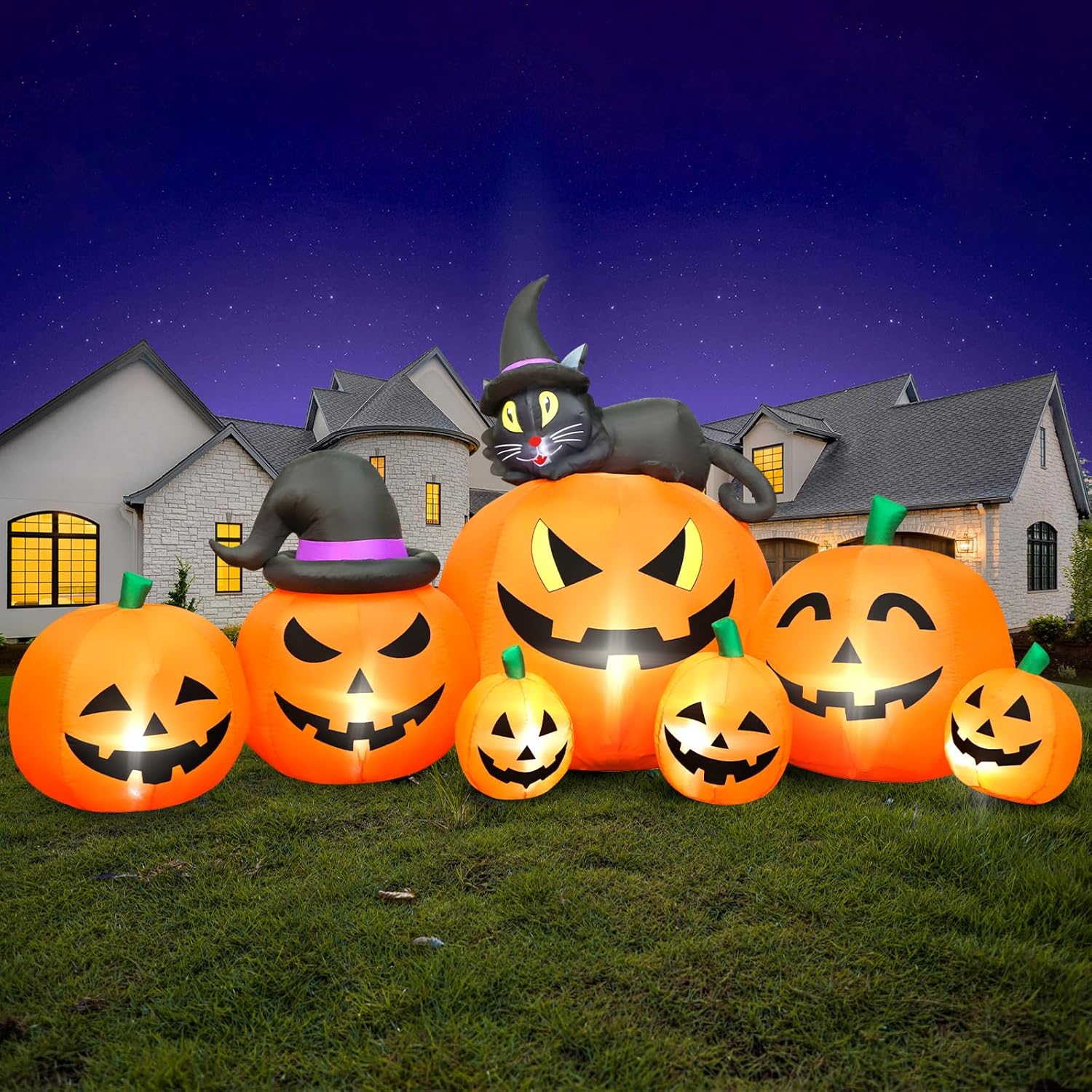 FunFanso 8.5 FT Halloween Inflatable, Special Outdoor Pumpkin Decoration, Innova...