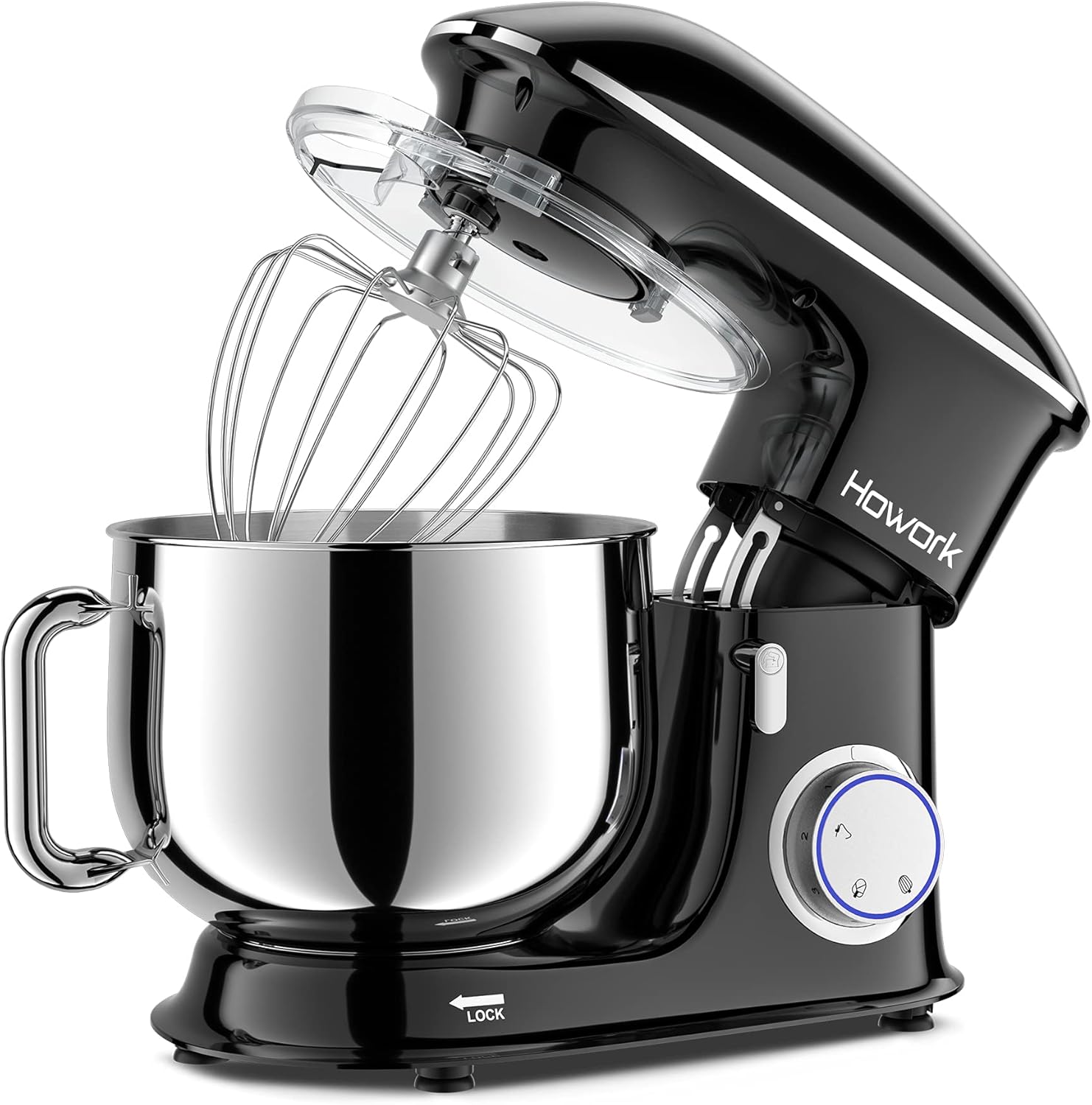 HOWORK 8.5QT Stand Mixer, Special Electric Kitchen Mixer With 660W 6 Speed Tilt-...
