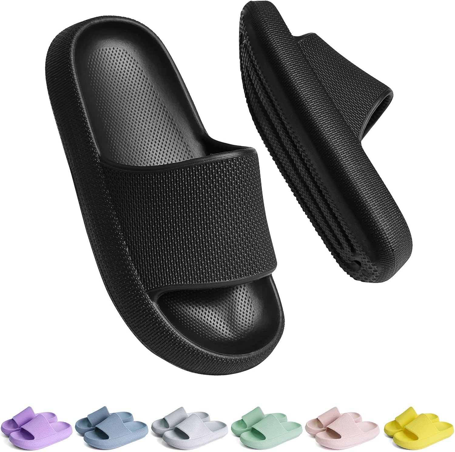 Buwege Kids Sliders Girls Boys Shower Slippers Summer Pool Soft EVA Slide Sandal...