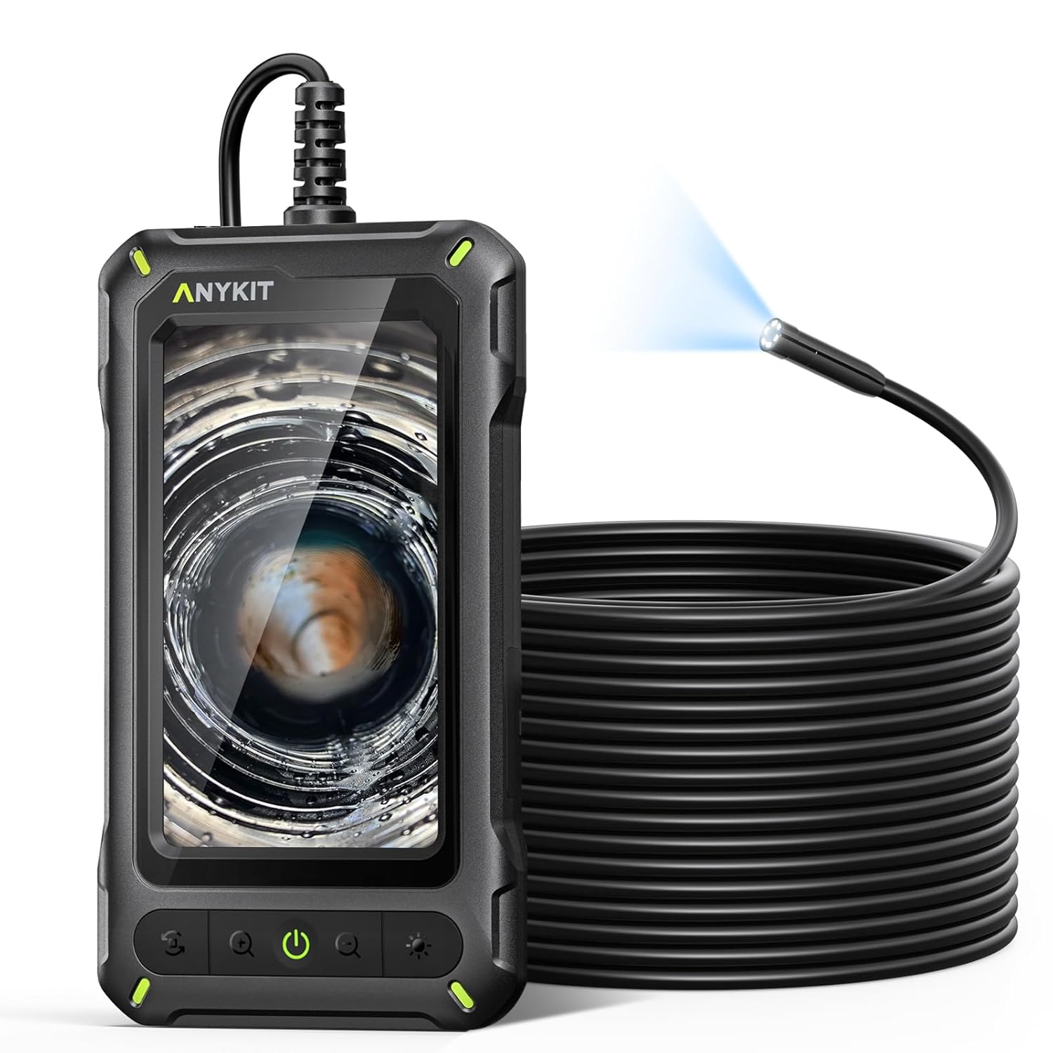 Borescope Inspection Camera, Special Industrial Endoscope Camera with Light, Inn...