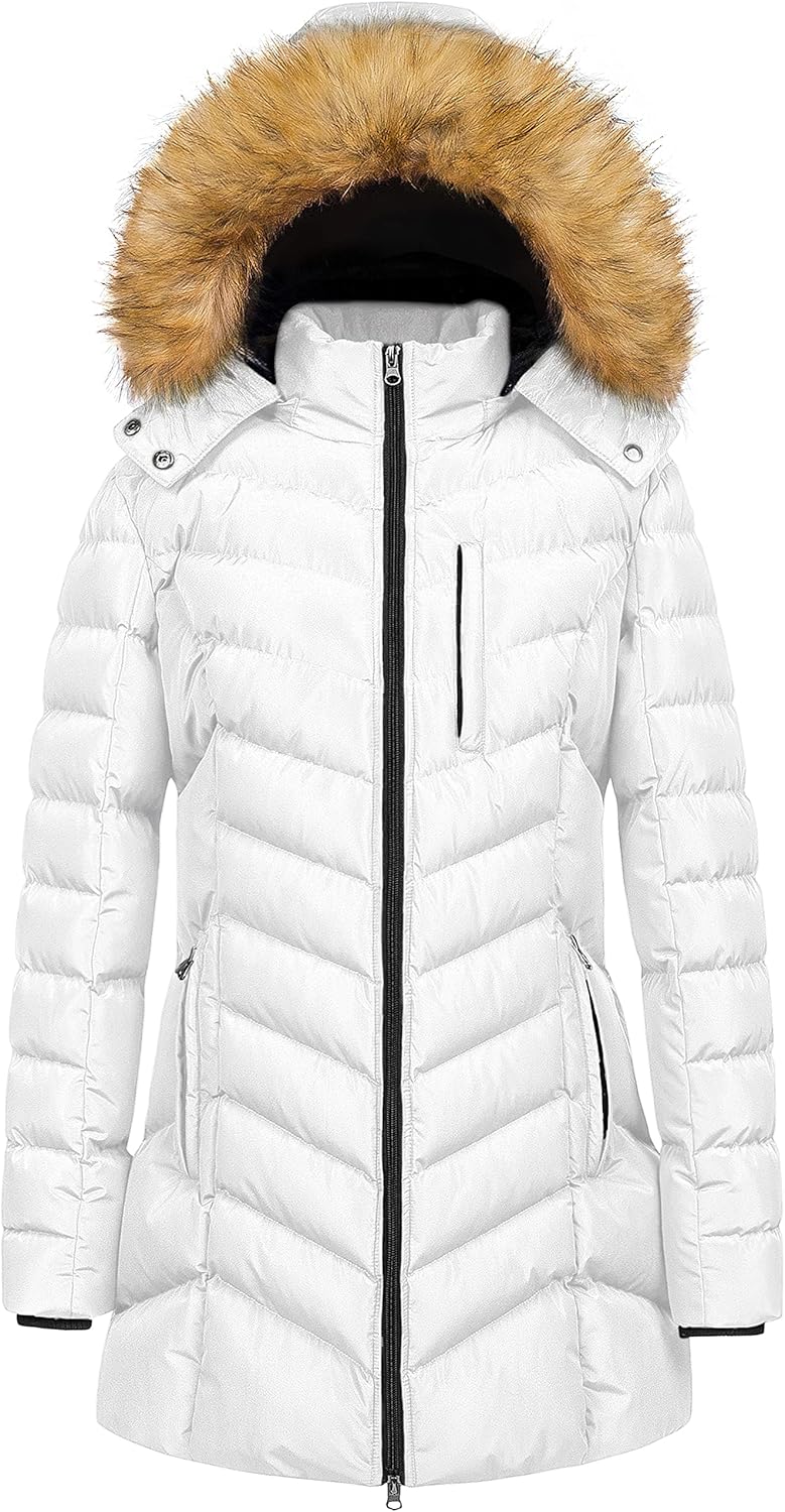 CREATMO US Women's Winter Coat, Special Waterproof Warm Long Puffer Jacket, Affo...