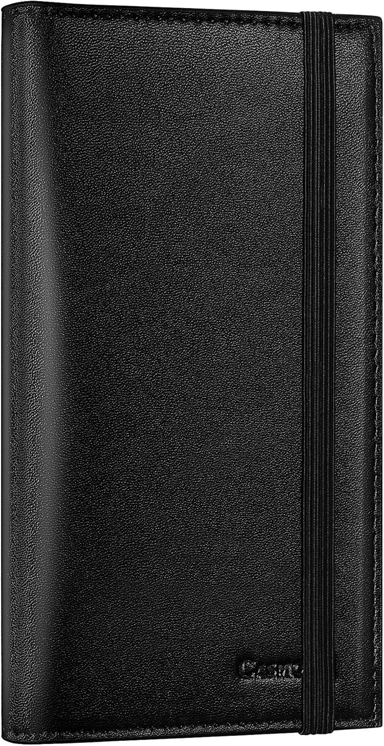CASMONAL Checkbook Covers for Personal Checkbook Holder RFID Blocking Premium Le...