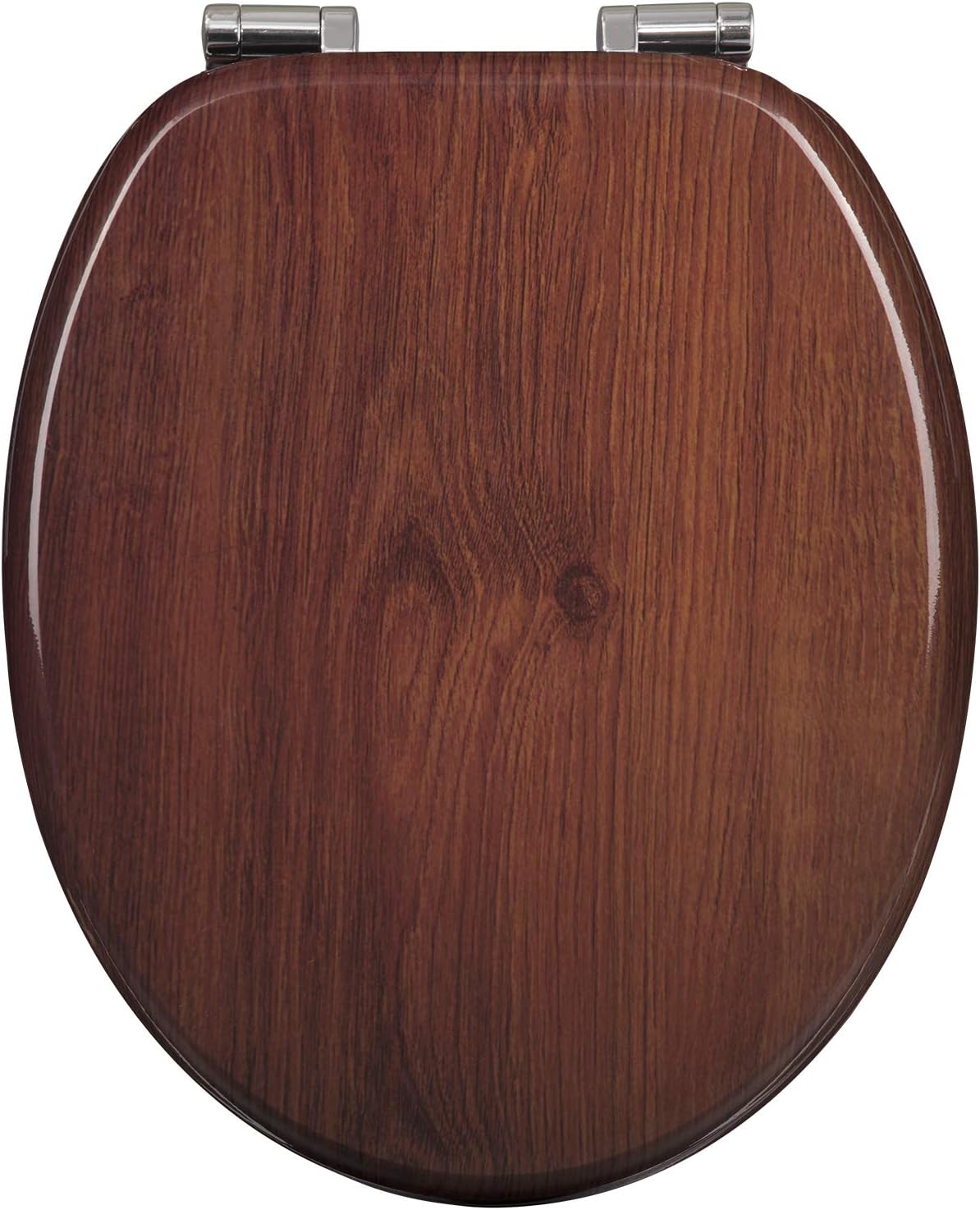 WOLTU Wooden Toilet Seat, Special Soft Close WC Seat with Strong Hinge, Innovati...