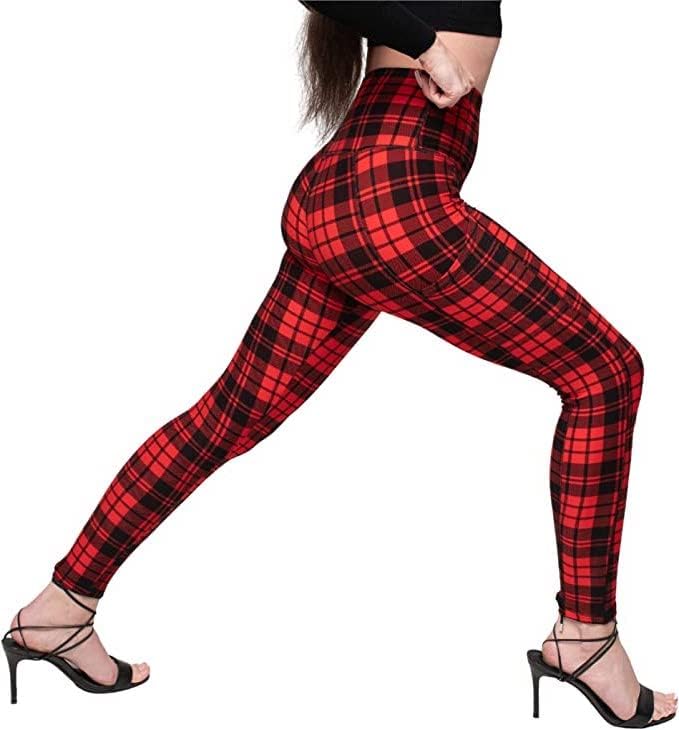 High Waist 4 Way Stretch Yoga Workout Ankle Length No See-Through Soft Squat Pro...