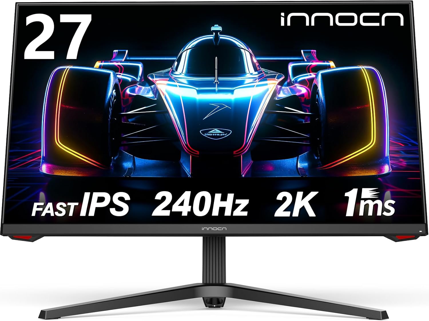 INNOCN 27 inch Gaming Monitor 240Hz 1440P 2K QHD G-Sync Compatible Fast IPS PC D...