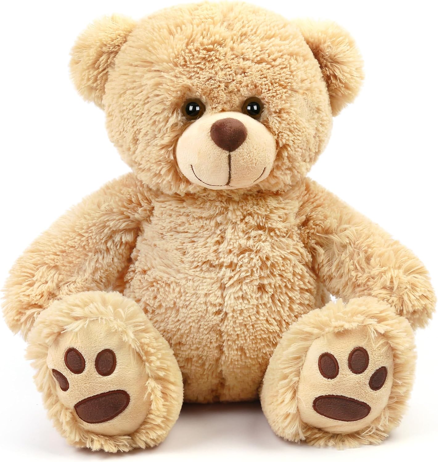 LotFancy Teddy Bear Stuffed Animal, Special 14'' Large Brown Bear Plush Toy, Uni...