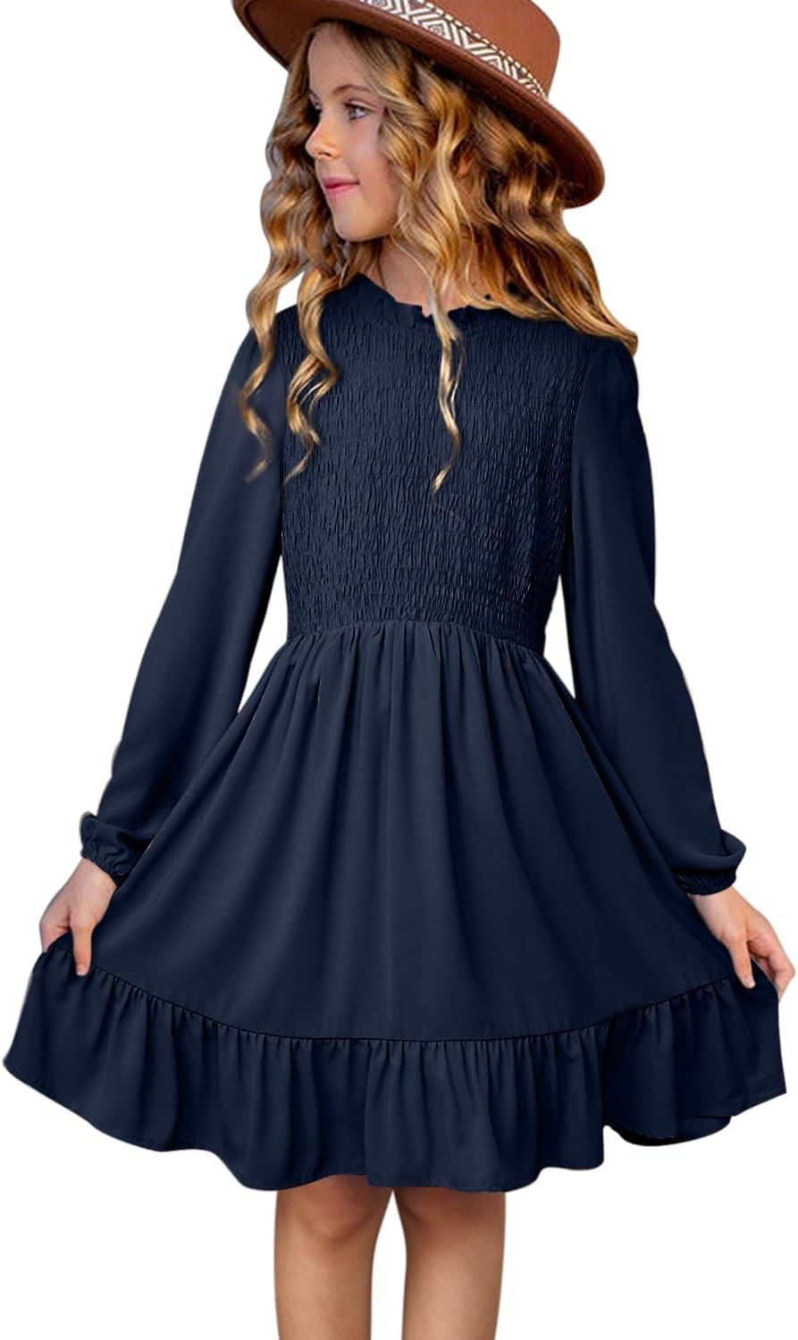 blibean Tween Girls One-Shoulder Dresses Size 6-15 Years Old 6-7 Years B Drak Bl...