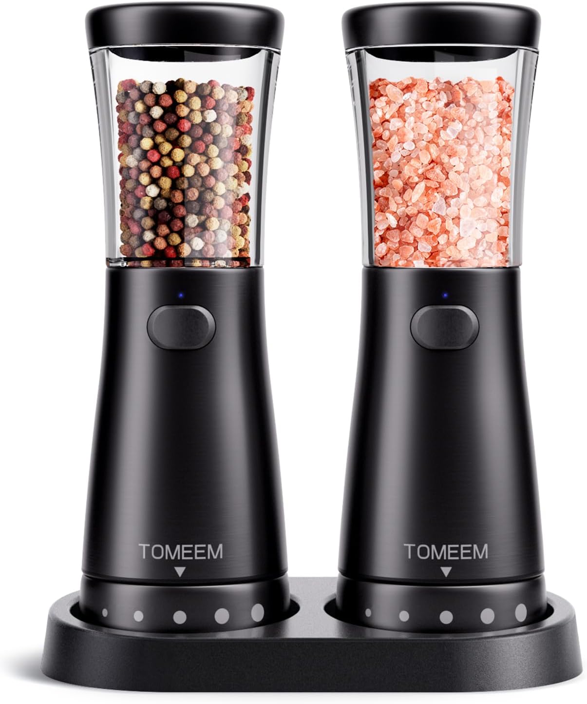 TOMEEM Electric Salt and Pepper Grinder Set, Speci...