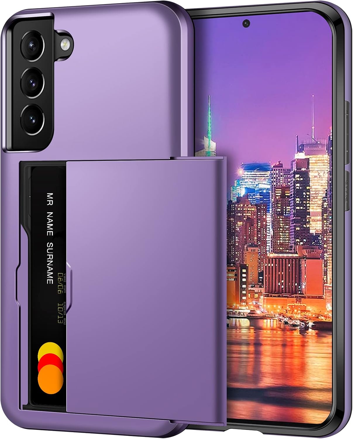 Coolden for Samsung S22 Case Wallet Case Armor Shockproof Case Heavy Duty Protec...