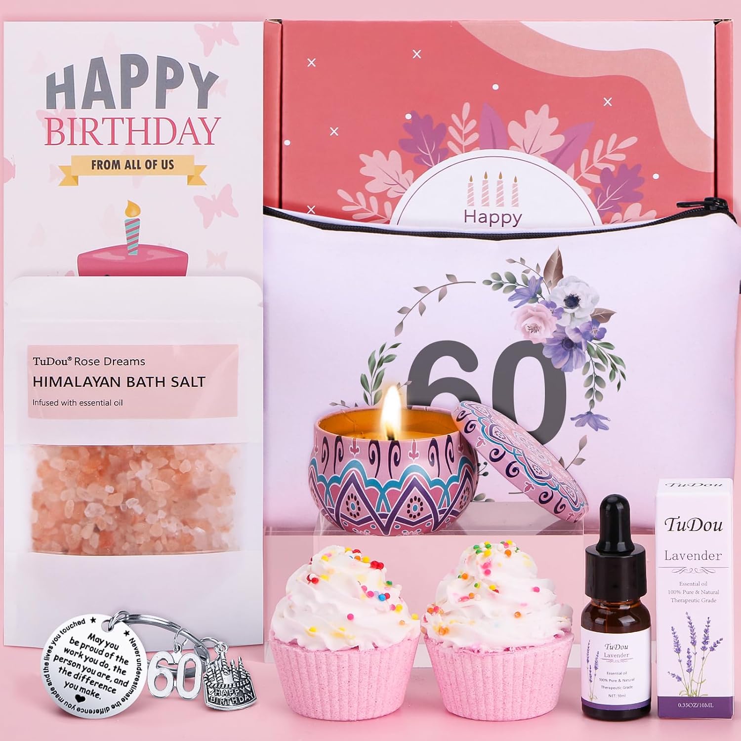 60th Birthday Gifts for Women, Personalised Birthd...