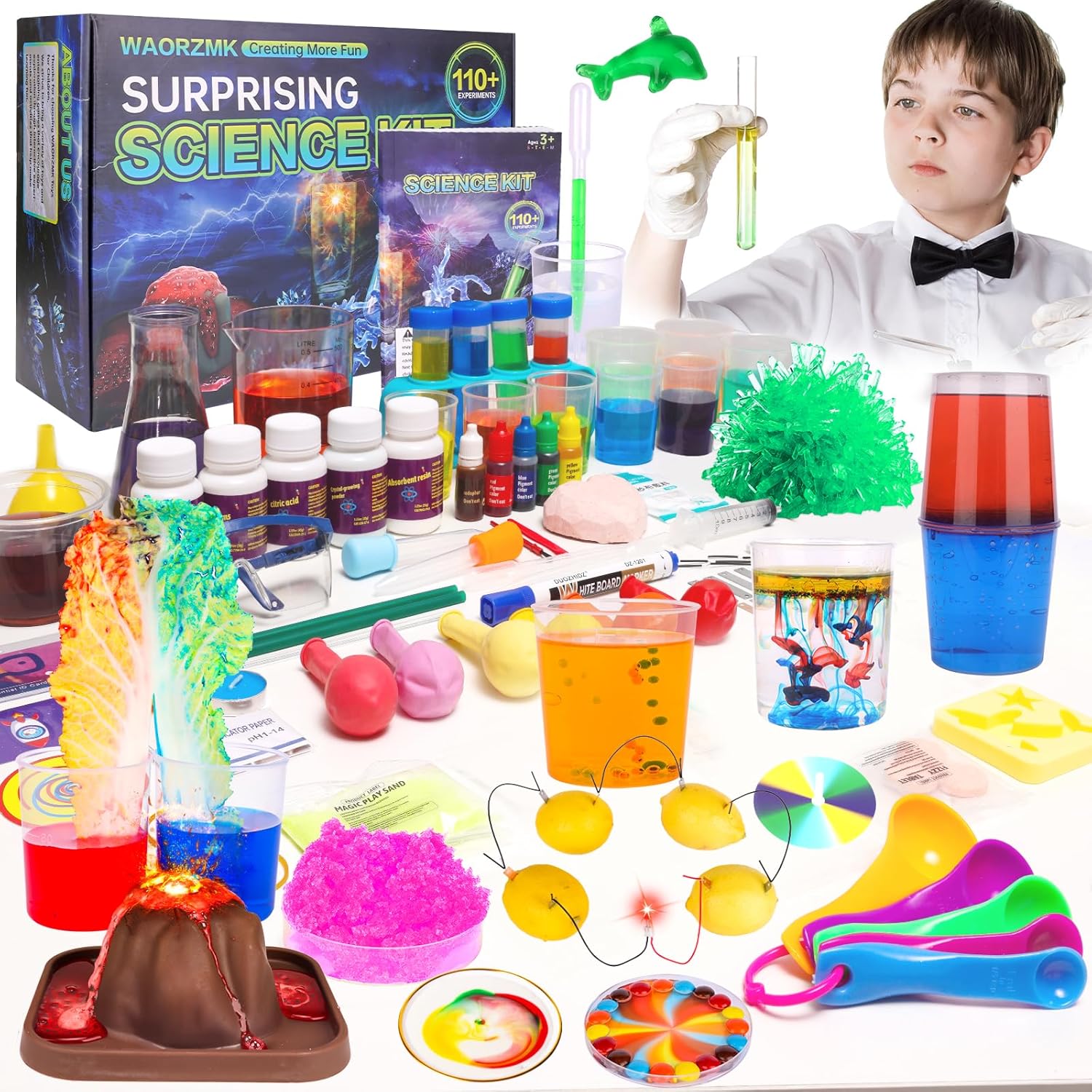 110+ Science Lab Experiments Kits for Kids | STEM Educational Scientist Toys | C...
