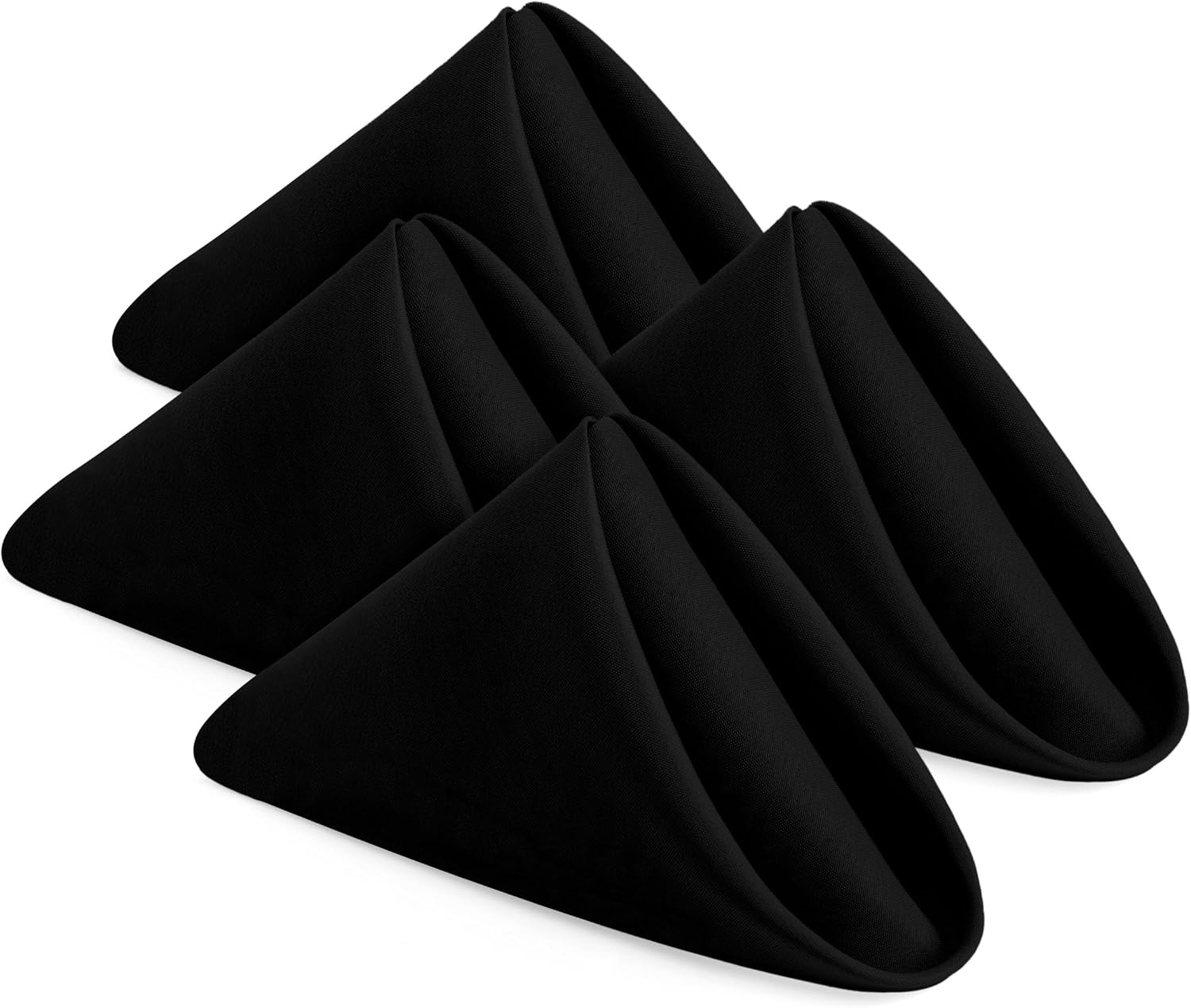 KICHLY Cloth Napkins [24 Pack, Black] 43x43cm, 100...