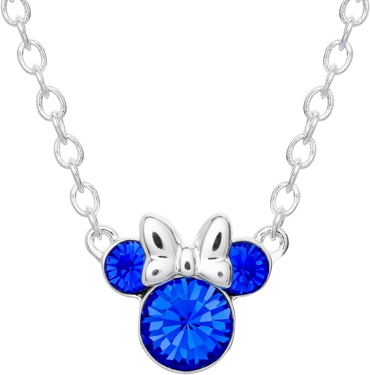 Disney Minnie Mouse Crystal Birthstone Jewelry, Unique Birth Month Pendant Neckl...