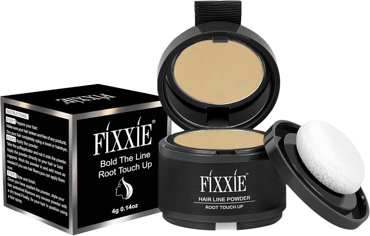 Hairline Powder Medium Blonde, Root Touch Up Powder, Instant Hair Loss Concealer...